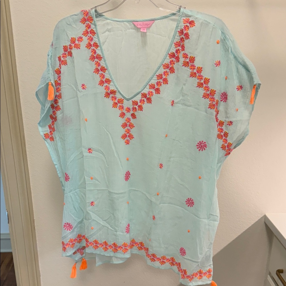 Lilly Pulitzer Light Blue Coverup